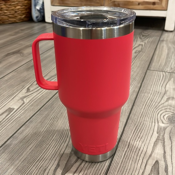 Yeti Red Tumbler with Handle - Picture 2 of 4